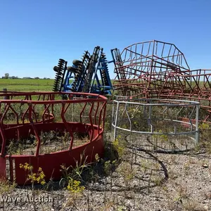 Approximately 10 hay bale feeders