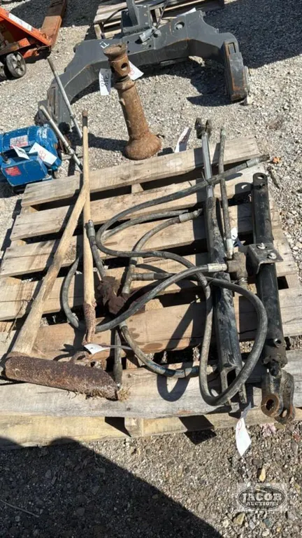 (2) HYD. CYLINDERS; A PICK; AND TILE SCOOP