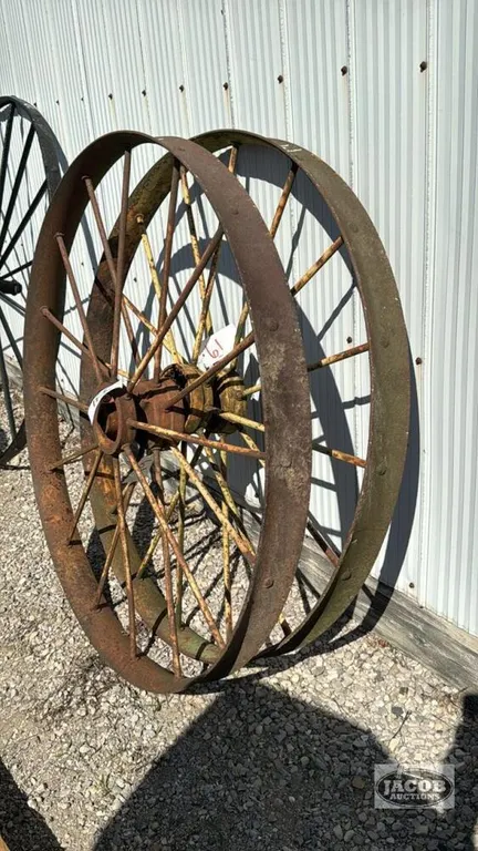 (2) 48IN STEEL WHEELS