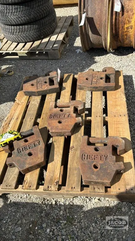 (5) HEFTY TRACTOR SUITCASE WEIGHTS
