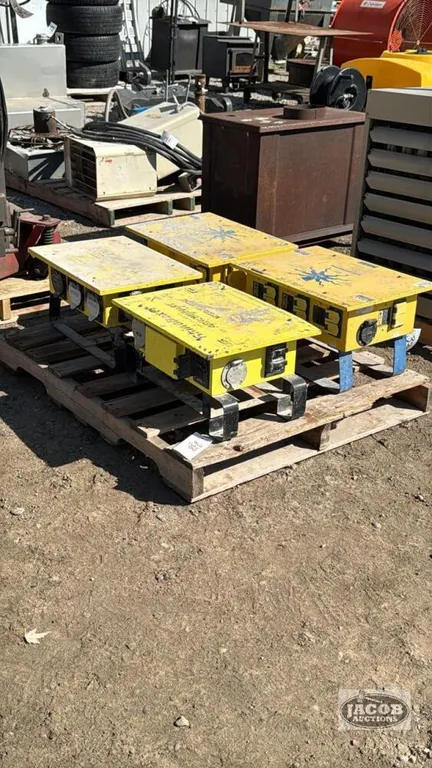 (4) SPIDER SPLITTER BOXES FOR CONSTRUCTION SITE