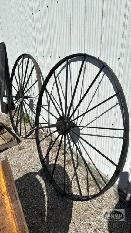 PAIR OF 52IN STEEL WHEELS