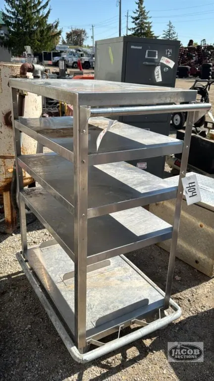 5 SHELF STAINLESS STEEL CART