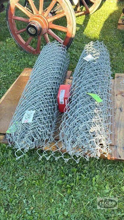 (2) ROLLS OF 53IN HIGH CHAIN LINKS FENCE
