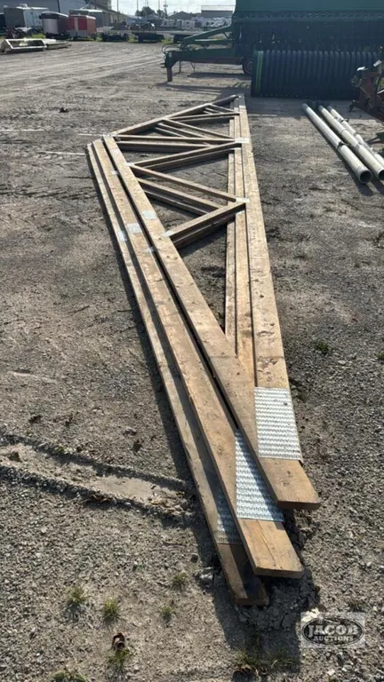 3 - 40FT WOODEN TRUSSES