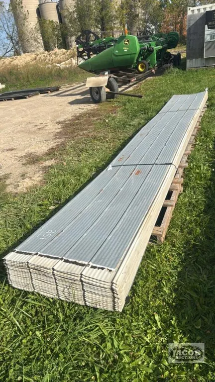 APPROX. 27 - 21FT 10IN SHEETS OF USED SHED STEEL