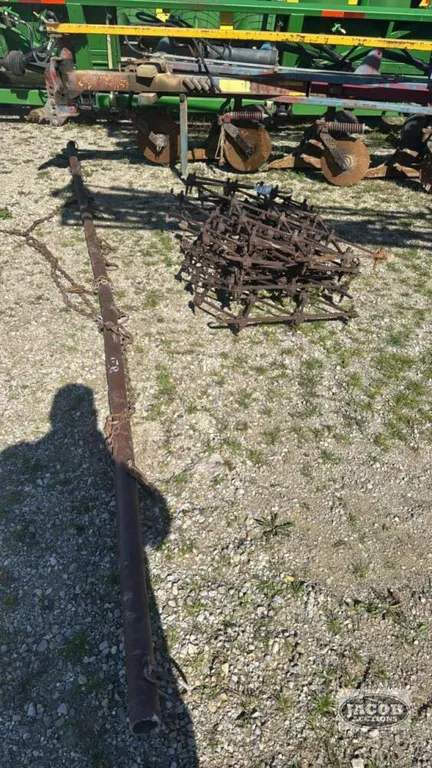7-SECTION DIAMOND HARROWS AND POLE