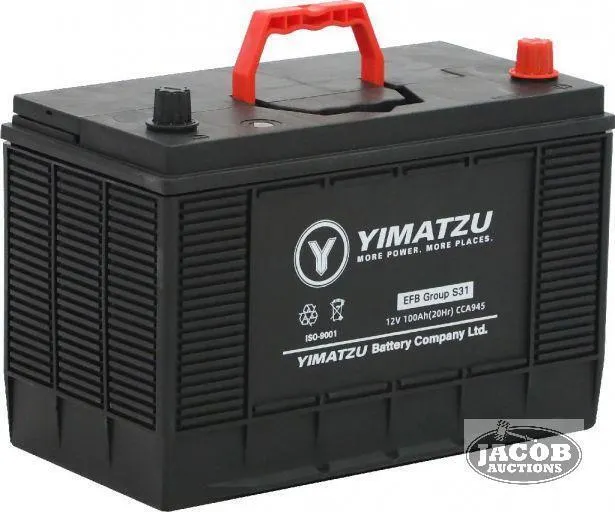 YIMATZU EFB GROUP S31 12V 100AH (20HR) CCA945 BATTERY