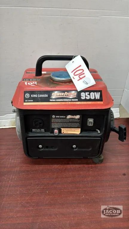 KING CANADA 950WATT GENERATOR