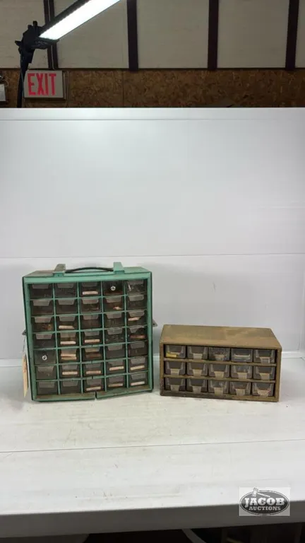 (2) HARDWARE ORGANIZERS WITH CONTENTS