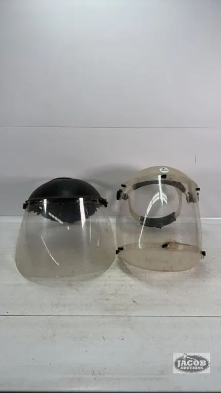 (2) CLEAR FACE SHIELDS