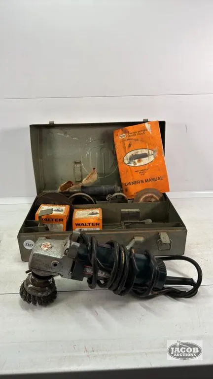WALTER MINI GRINDER WITH WIRE WHEELS
