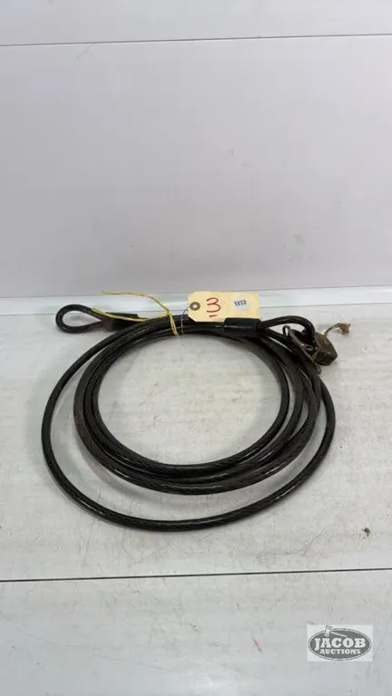 MASTER LOCK CABLE WITH PADLOCK AND KEY