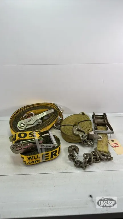 (3) 2IN RATCHET STRAPS