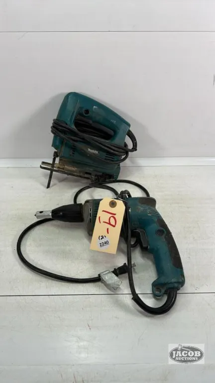 MAKITA JIGSAW AND DRYWALL SCREW GUN
