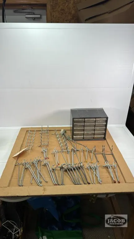 PEG BOARD HOOK LOT
