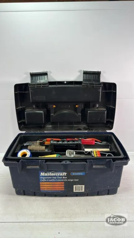 MASTERCRAFT TOOL BOX WITH CONTENTS