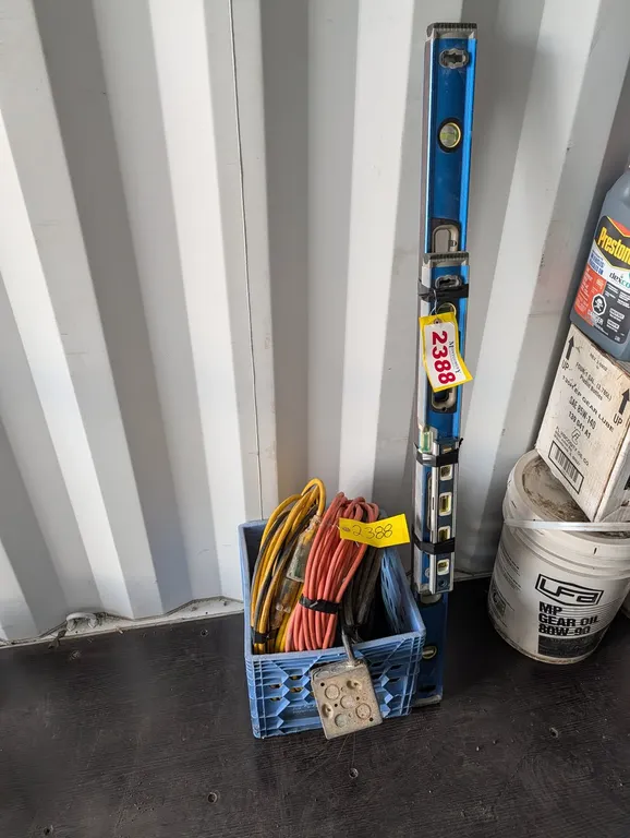 Level, Extension Cords, Electrical Box