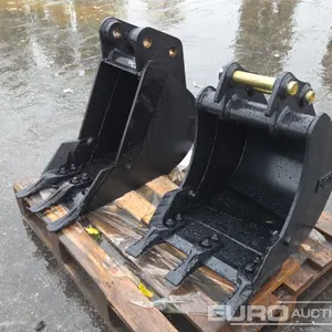 Unused JCB 11", 15" Digging Buckets, 35mm Pin (2 of) 