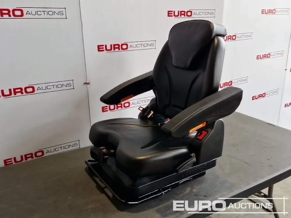 Unused 2026 KL01 PVC Tractor/Forklift Seat, Armrest, Headrest, Seatbelt