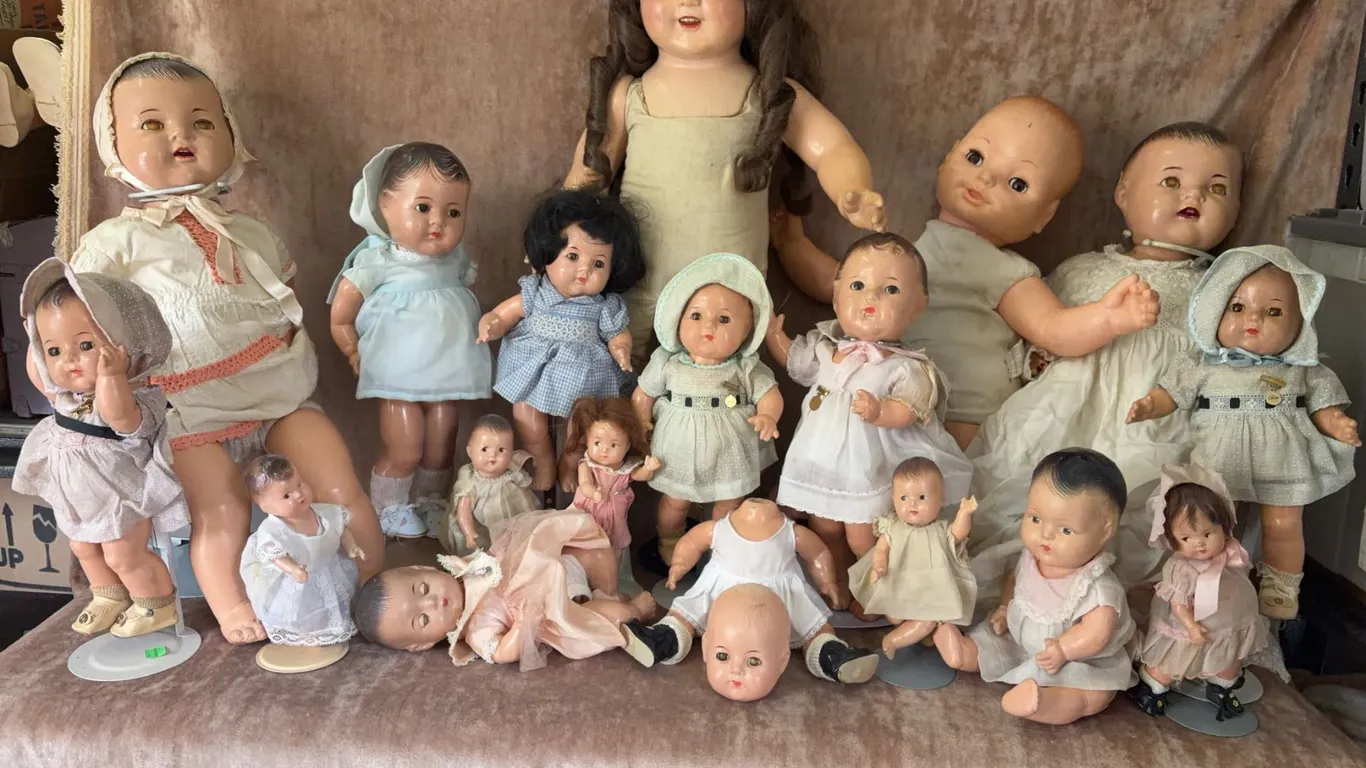 Composition and Hard Plastic Dolls Group Lot, 1930s-1950s, Various Sizes and Styles
