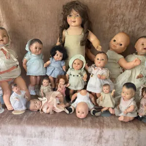 Composition and Hard Plastic Dolls Group Lot, 1930s-1950s, Various Sizes and Styles
