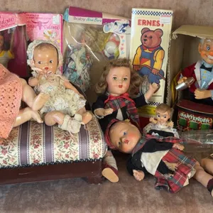 Large Mixed Lot Dolls Shirley Temple Collection Vintage Clothing Shoes Accessories