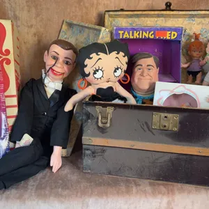 Dolls: Ventriloquist, Betty Boop, Talking Fred, Kewpie, Pee-Wee Herman, George Bush