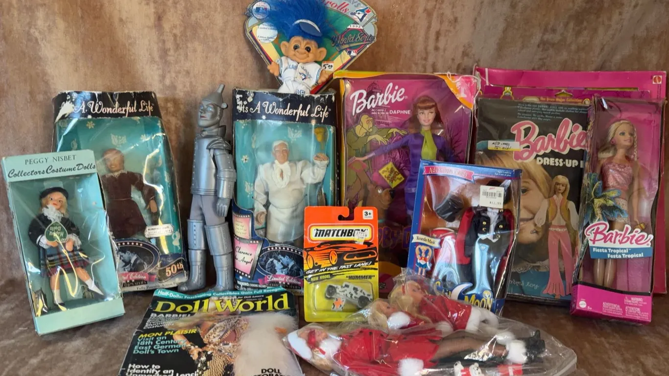 Collectible Dolls, Barbie, Sailor Moon, Robot, Troll, Matchbox Car, Doll World