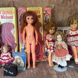 Look Around Velvet, Crissy, Shirley Temple, Chatty Cathy and Other Dolls