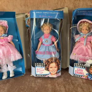 Shirley Temple Doll Lot: Little Colonel & Rebecca of Sunnybrook Farm, Danbury Mint, Boxed