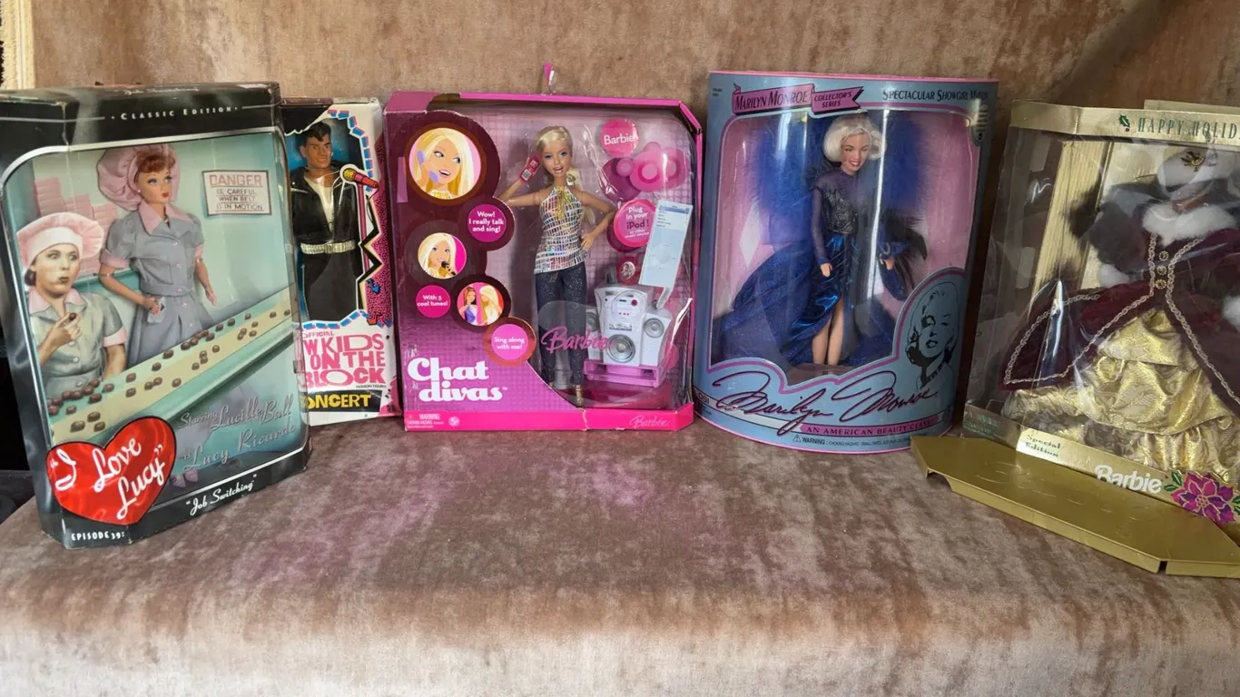 Collector Dolls: I Love Lucy, New Kids on the Block, Chat Divas, Marilyn Monroe