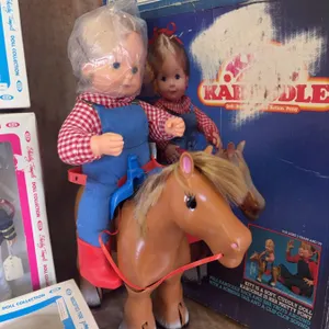 Shirley Temple, Ginny, and Kapture Kiddle Dolls with Boxes, Assorted Outfits