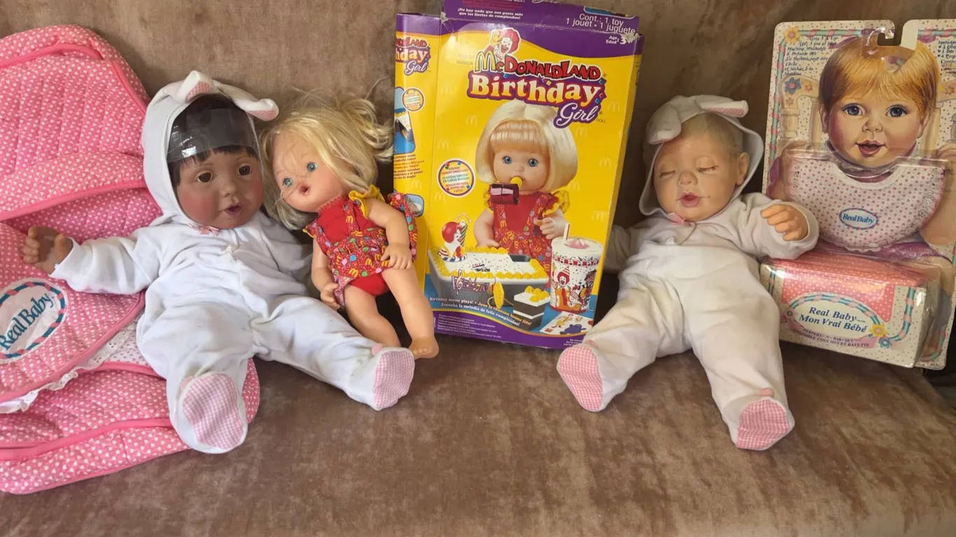Dolls Including Real Baby Dolls, Blonde Doll, McDonaldland Birthday Girl Doll