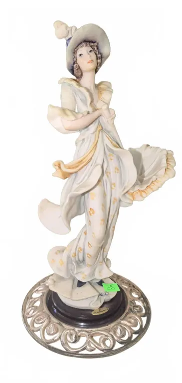 Florence Giuseppe Armani Sun Shower Porcelain Figurine on Ornate Base