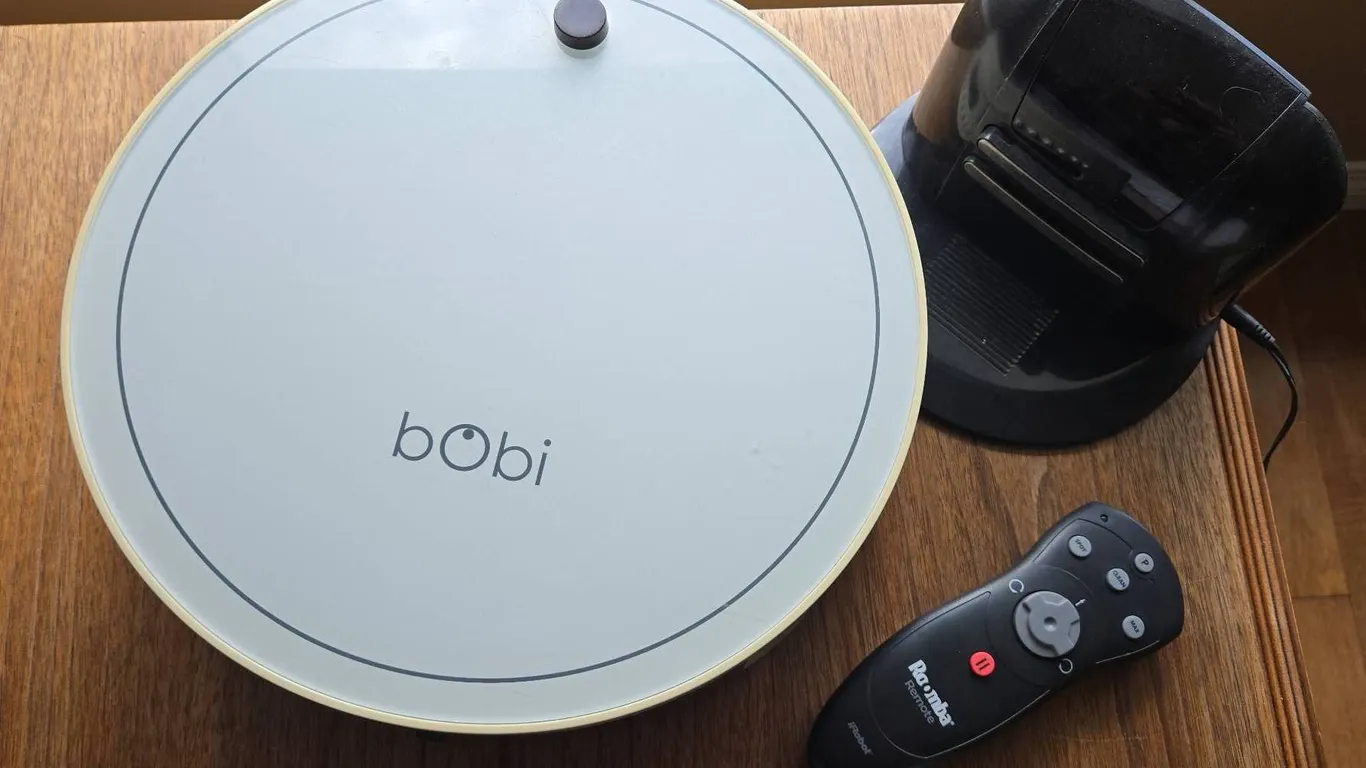 BObsweep bObi Robotic Vacuum with Charging Dock and iRobot Roomba Remote Control