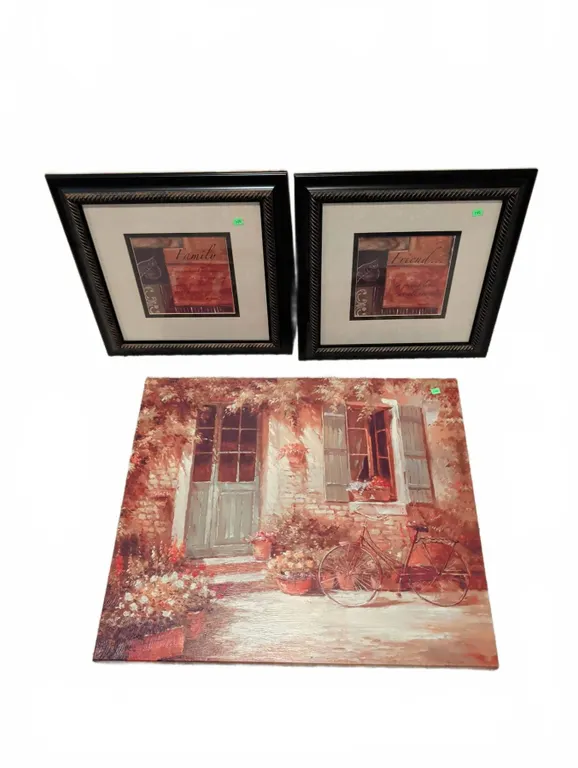 2 Framed Prints Friend & Family Plus European Doorway Canvas Art