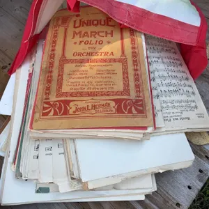 Vintage Sheet Music And Choir Book