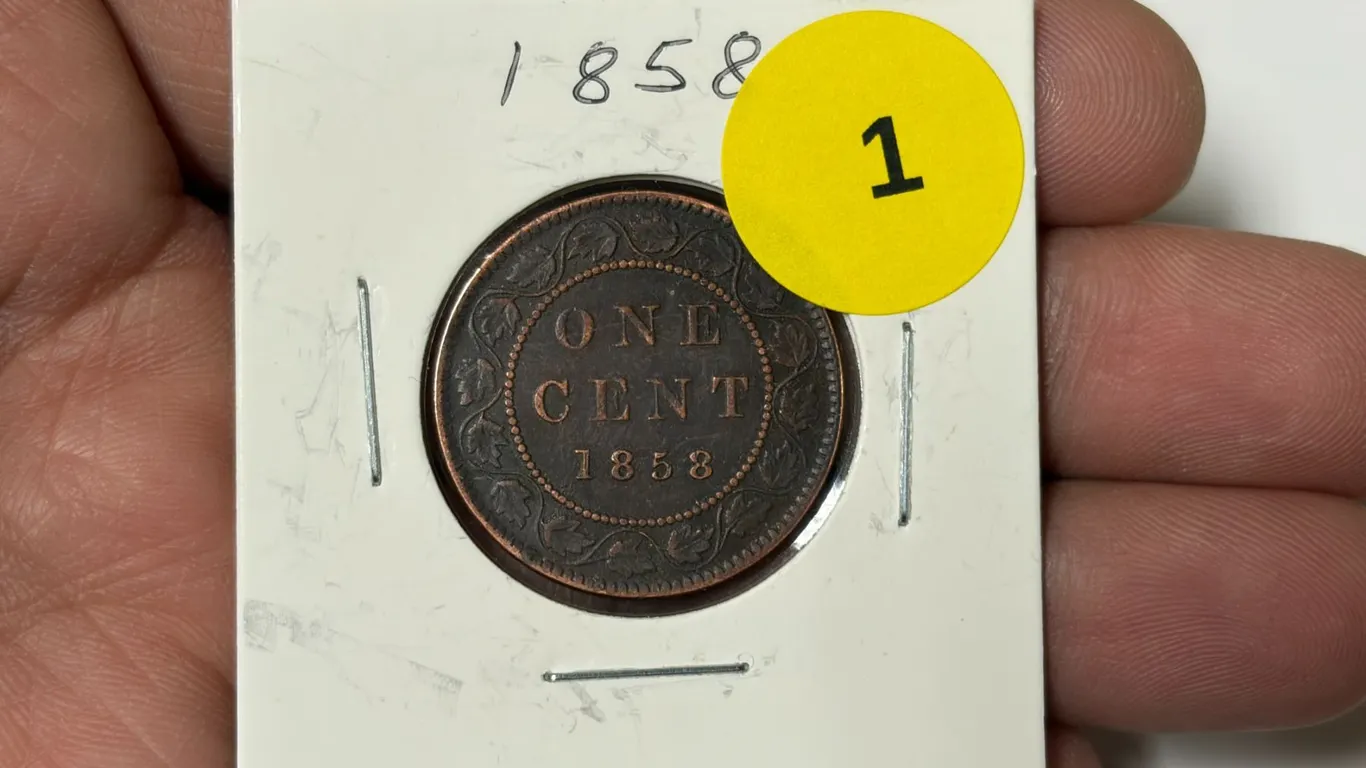 1858 Canadian Large Cent