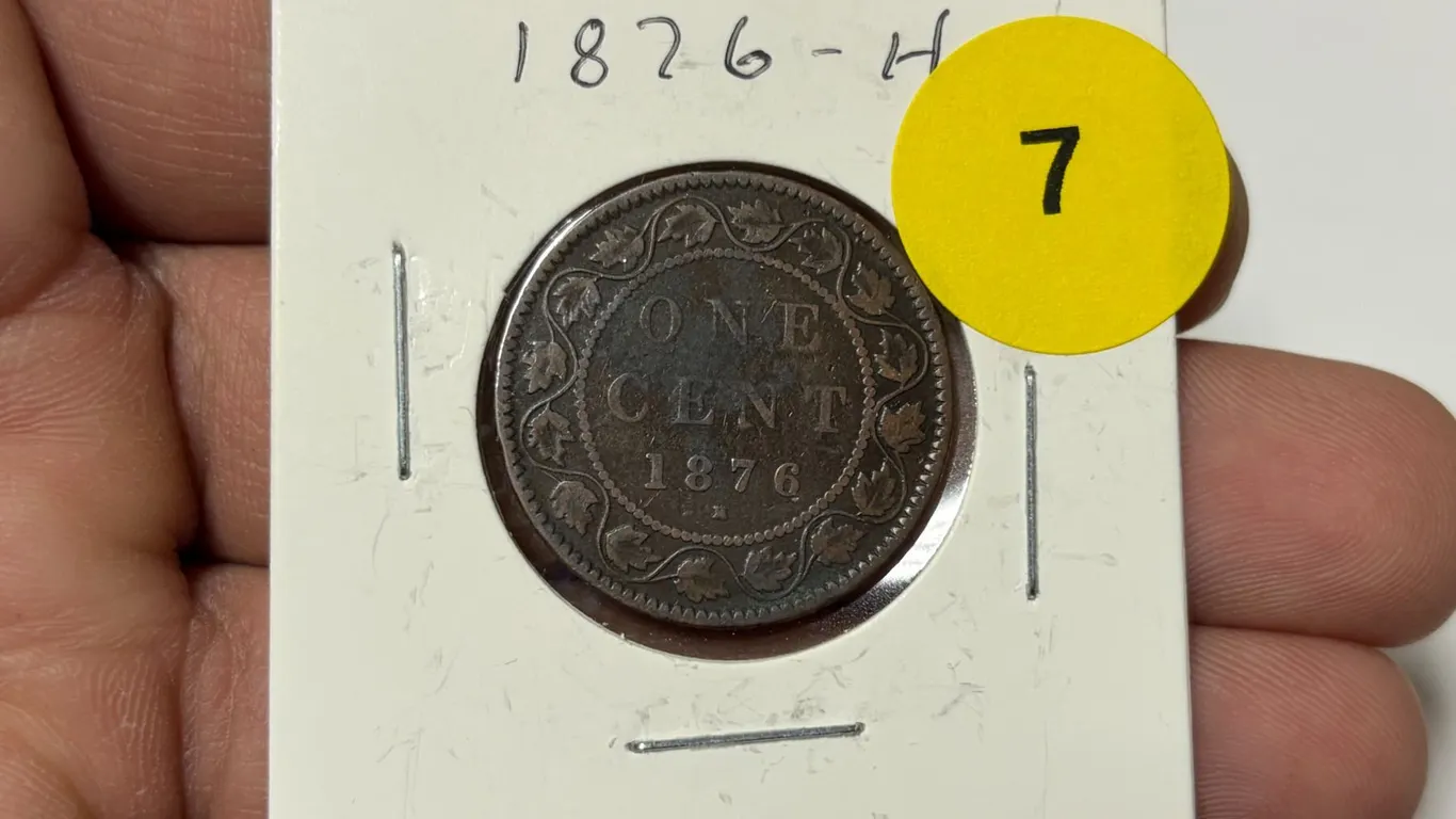 1876-H Canadian Large Cent