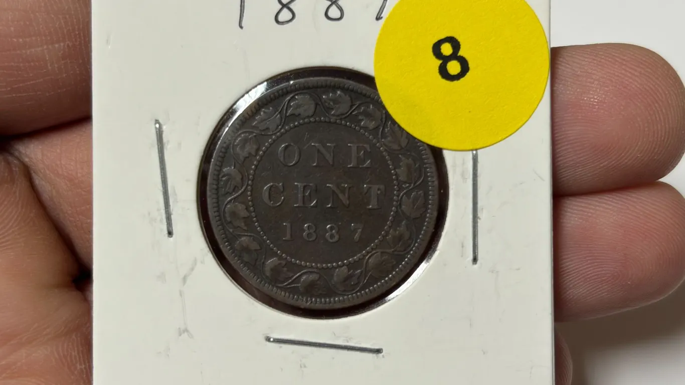 1887 Canadian Large Cent