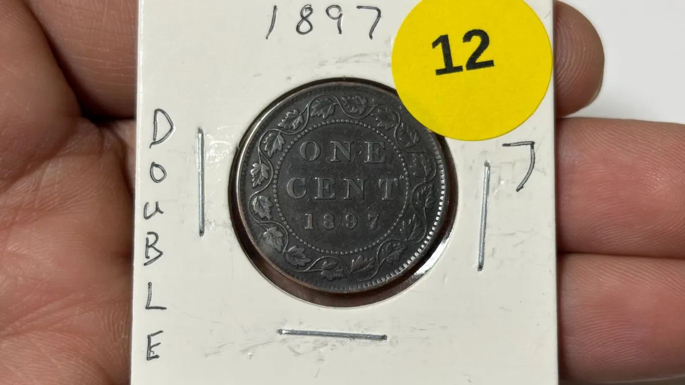 1897-7/7 Canadian Large Cent, DBLE 7