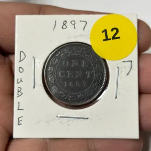 1897-7/7 Canadian Large Cent, DBLE 7