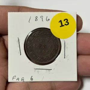 1896 Canadian Large Cent, FAR 6