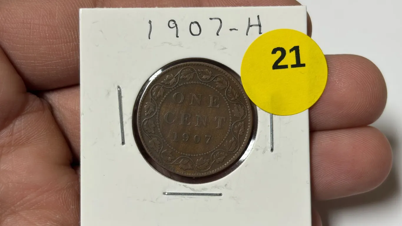 1907-H Canadian Large Cent