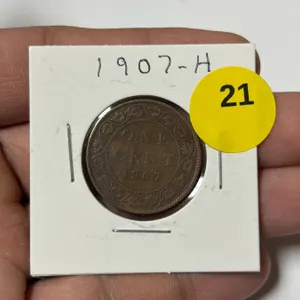 1907-H Canadian Large Cent