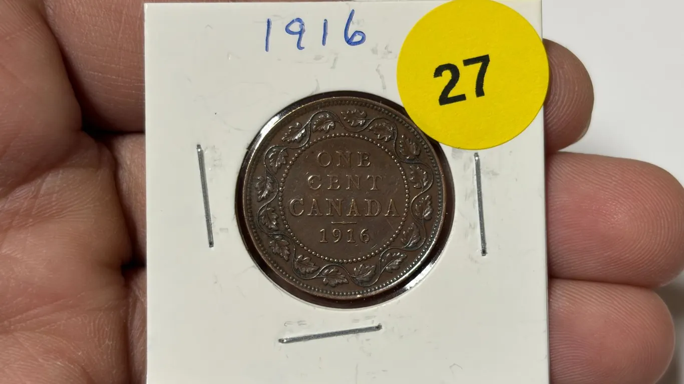 1916 Canadian Large Cent