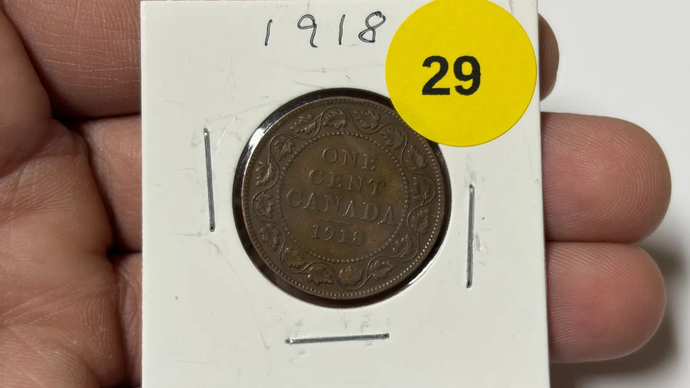 1918 Canadian Large Cent