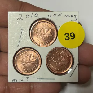 2010 Canadian Small Cent, NON Magnetic,MINT