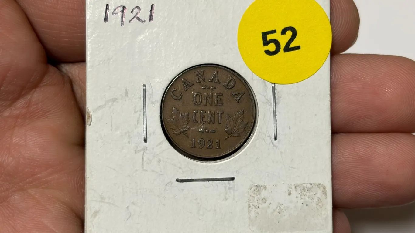 1921 Canadian Small Cent